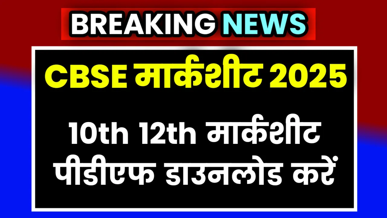 CBSE Board Original Marksheet PDF download